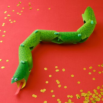 How to Make a Craft Roll Snake