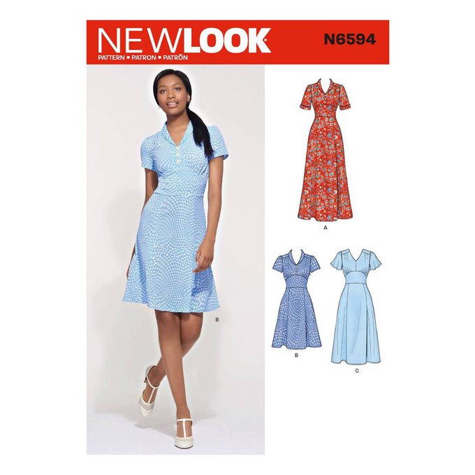 New Look Women's Dress Sewing Pattern N6594 | Hobbycraft