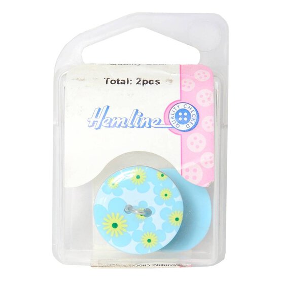 Hemline Assorted Novelty Patterned Button  2 Pack image number 2