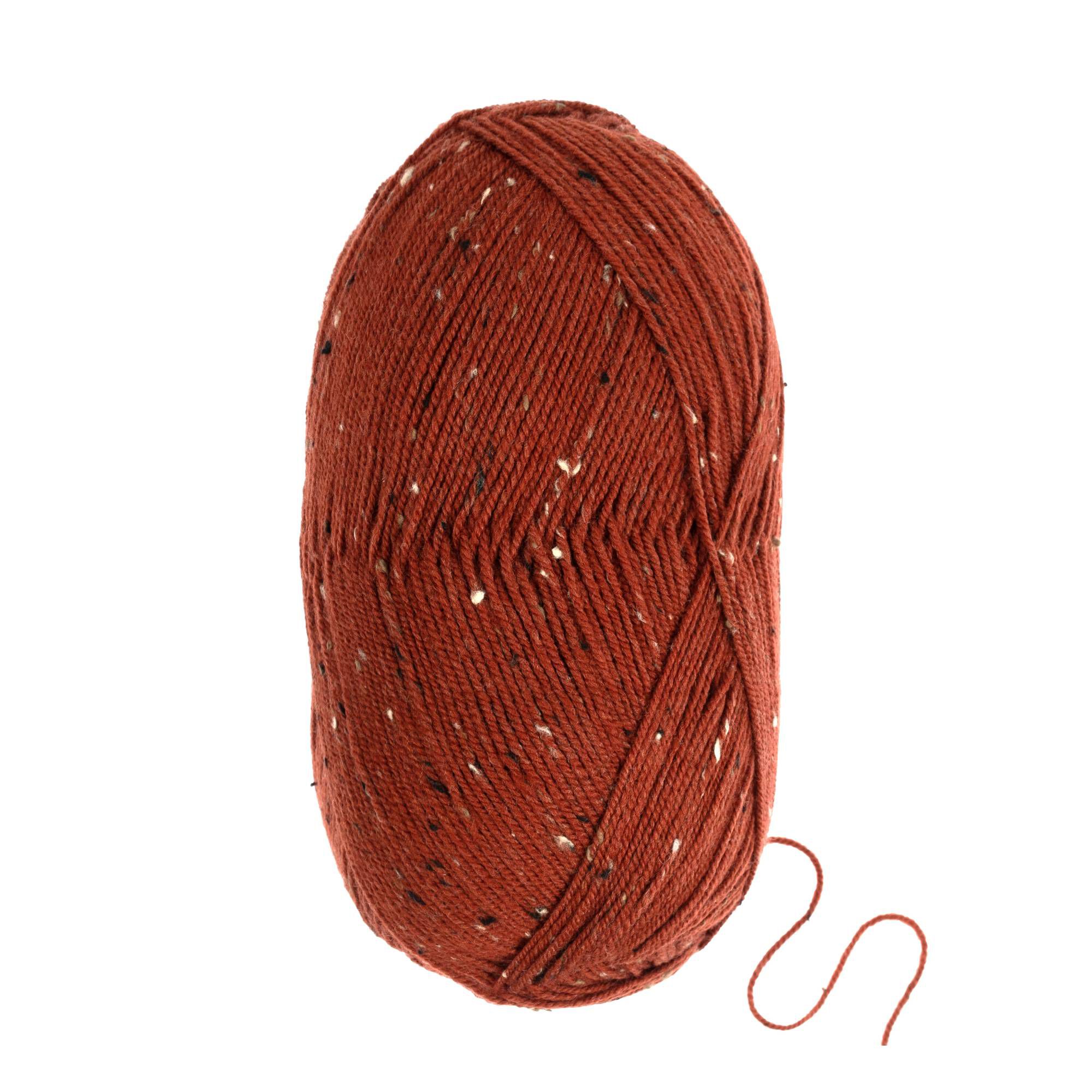 Rustic Aran James C Brett Rust Rustic Aran Tweed 400g | Hobbycraft
