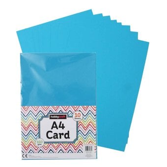 Blue Card A4 10 Pack