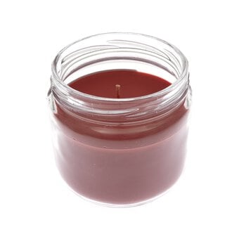 Red Glass Jar Candle 8cm