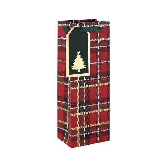 Tartan Bottle Bag 36cm x 13cm image number 1