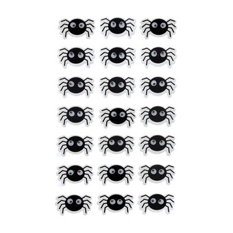 3D Spider Stickers 28 Pack 
