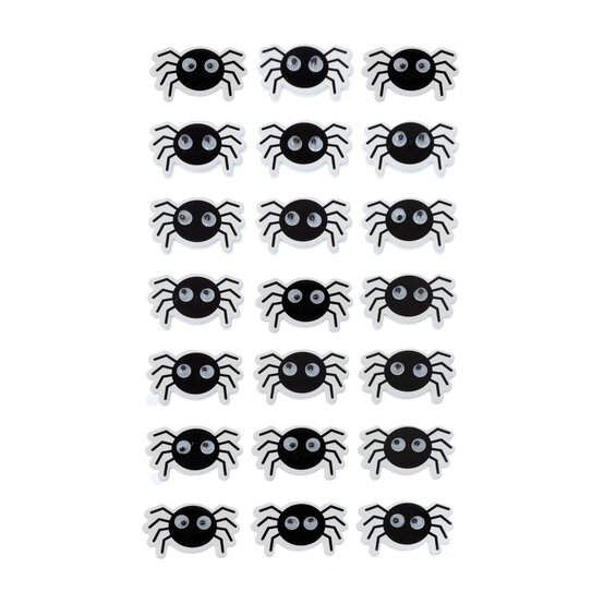 3D Spider Stickers 28 Pack  image number 1