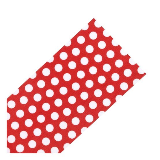Red and White Polka Dot Duct Tape 48mm x 10m  image number 4