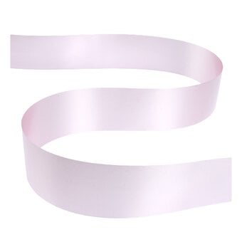Baby Pink Poly Ribbon 5cm x 91m  image number 2