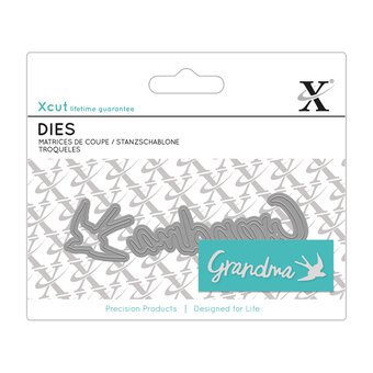 Xcut Grandma Mini Die Set 2 Pieces