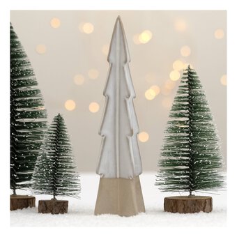 Ceramic Split Glazed Tree Decoration 19cm