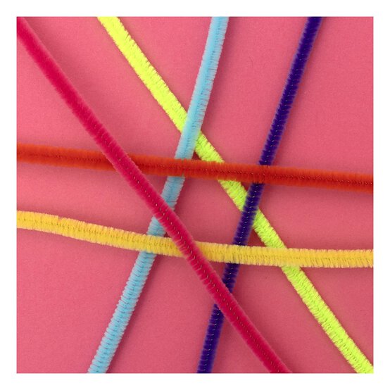 Neon Pipe Cleaners 100 Pack image number 2