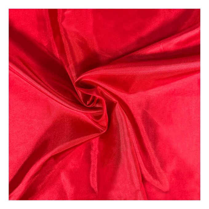 Red Silky Habutae Fabric by the Metre image number 1
