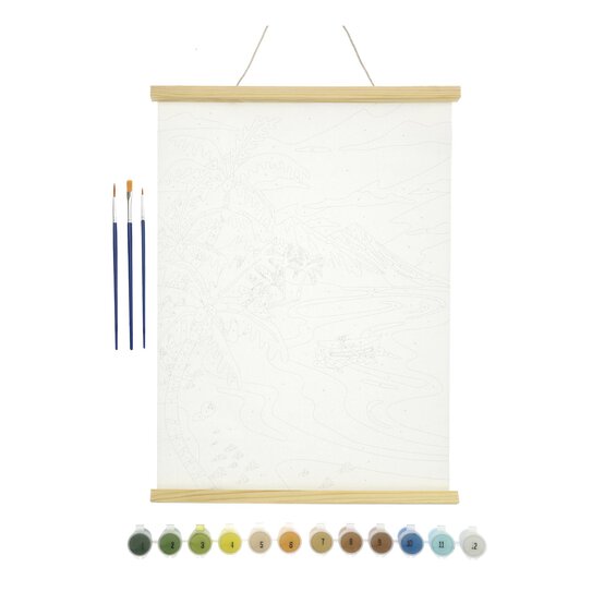 Beach Paint by Numbers Canvas Roll image number 2