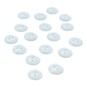 Hemline  Baby Blue Basic Cut Edge Button 17 Pack image number 1