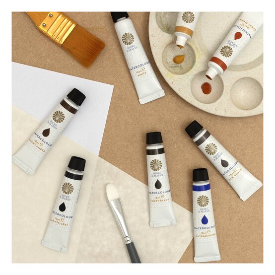 Shore & Marsh Burnt Sienna Watercolour Paint 10ml image number 4