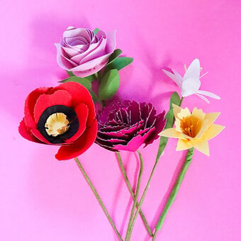 Cricut: 5 Ways to Make Paper Flowers