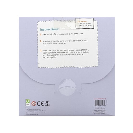 Colour Your Own 3D Unicorn Puzzle Kit image number 3