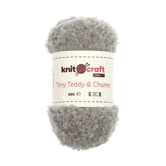 Knitcraft Light Grey Tiny Teddy & Chums 25g image number 1