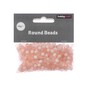 Rose Round Plastic Beads 6mm 40g image number 1