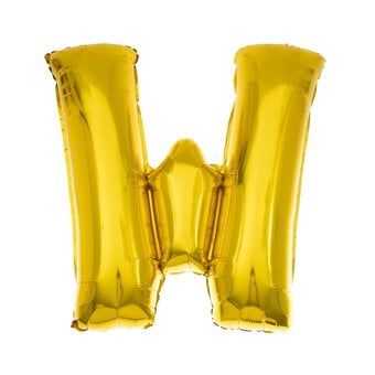 Extra Large Gold Foil Letter W Balloon