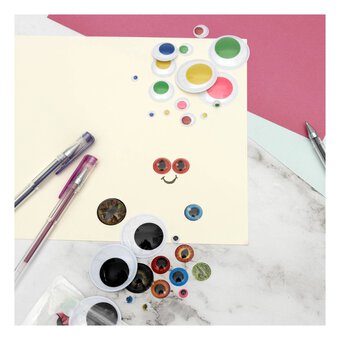 Assorted Coloured Googly Eyes 100 Pack 