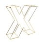 Soft Gold Wire Letter X 15cm image number 1