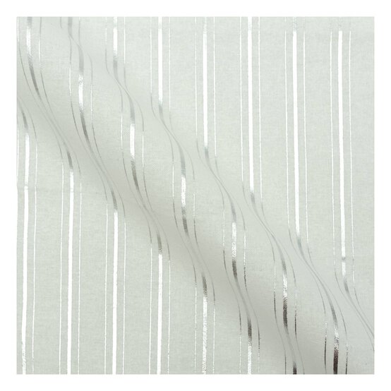 Silver Metallic Stripe Cotton Fat Quarters 4 Pack image number 2