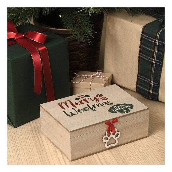 Merry Woofmas Wooden Box image number 2