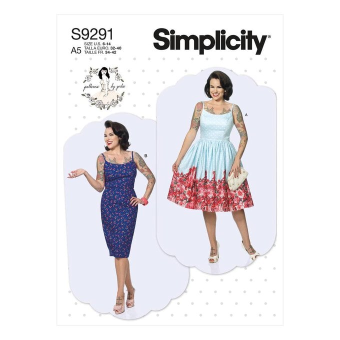 Simplicity Princess Seam Dress Sewing Pattern S9291 (6-14) image number 1