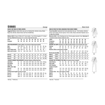 Simplicity Women's Dresses Sewing Pattern S9885 (Y5 18-26)