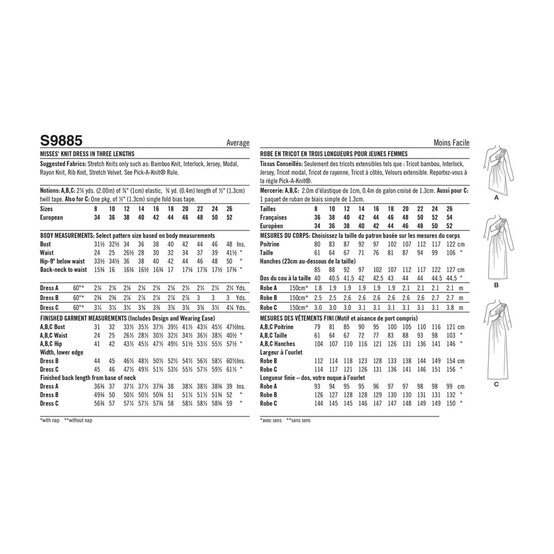 Simplicity Women's Dresses Sewing Pattern S9885 (Y5 18-26) image number 2