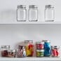 Fresh Embossed Clear Glass Jar 490ml 6 Pack image number 5