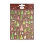 Green and Pink Christmas Tree Embossed Stickers image number 4