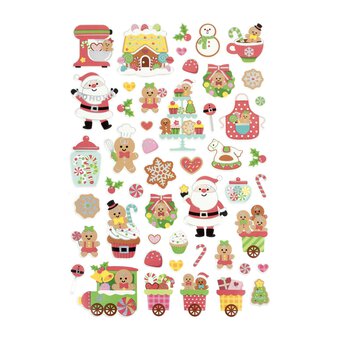 Gingerbread Baking Pop-Up Stickers