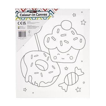 Cake Colour-in Canvas