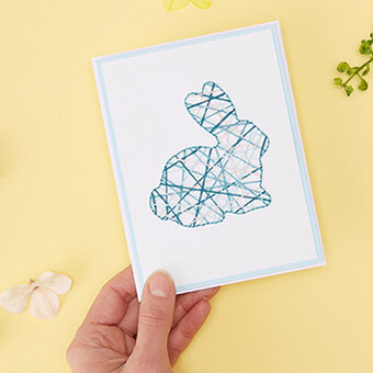 How to Make a Stitched Easter Bunny Card