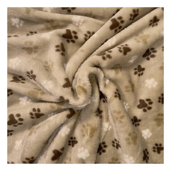 Paws Cuddle Fleece Fabric by the Metre image number 1
