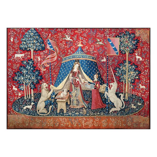 Eurographics The Lady and the Unicorn Jigsaw Puzzle 1000 Pieces image number 2