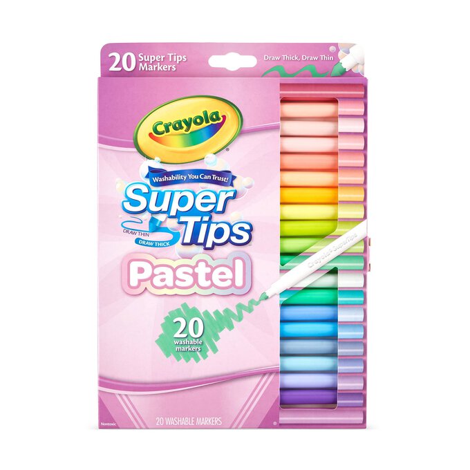  CRAYOLA SuperTips Washable Felt Tip Colouring Pens