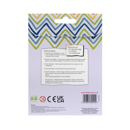 Paint Your Own Wooden Peg Sailor Kit image number 4