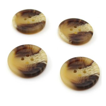 Hemline Assorted Basic Knitwear Button 4 Pack