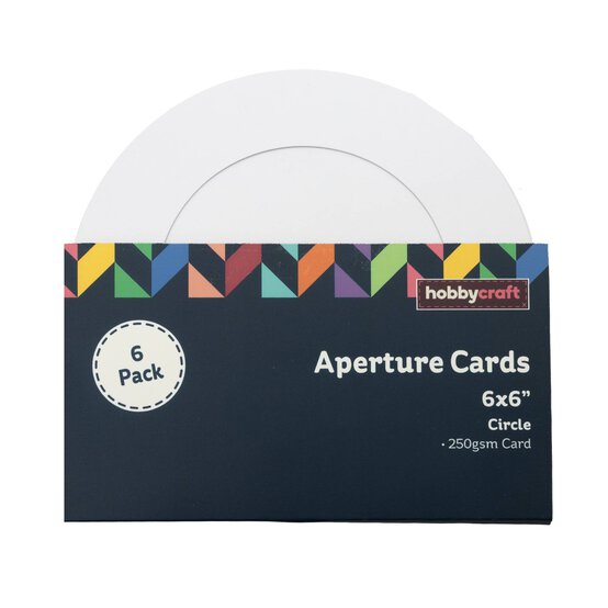 Circle Aperture Cards 6 x 6 Inches 6 Pack image number 3
