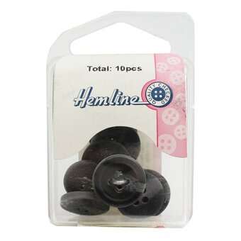 Hemline Assorted Basic Knitwear Button 10 Pack