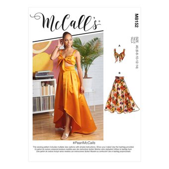 McCall’s Pearl Top and Skirt Sewing Pattern M8152 (6-14)