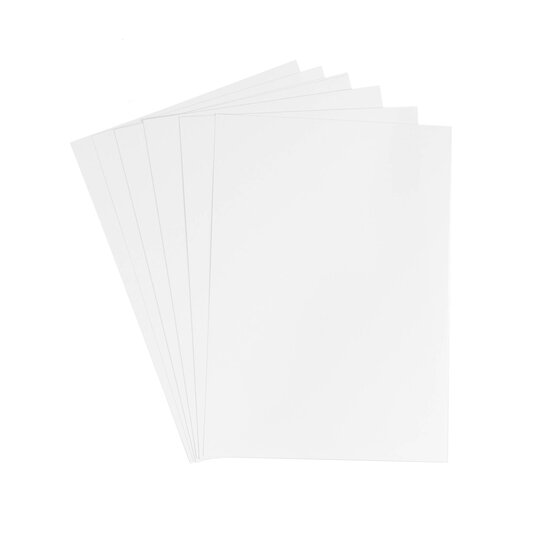 White Premium Hammered Card A4 10 Pack image number 4