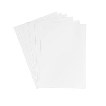 White Premium Hammered Card A4 10 Pack image number 4
