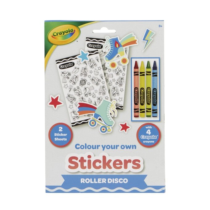 Crayola Colour Your Own Roller Disco Stickers  image number 1