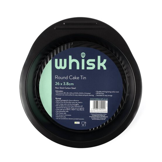 Whisk Non-Stick Carbon Steel Round Cake Tin 9 Inches image number 4