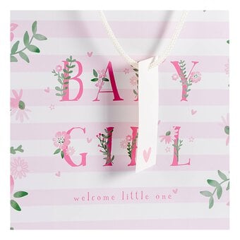 Baby Girl Gift Bag 36cm x 27cm image number 4
