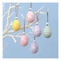 Hanging Wooden Eggs 6 Pack  image number 1