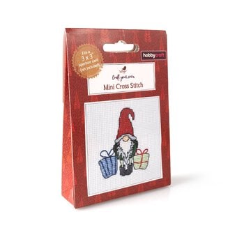 Christmas Gnome Mini Cross Stitch Kit